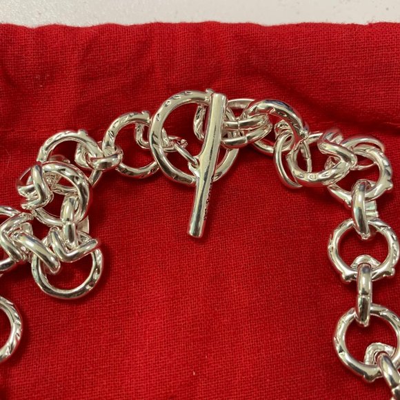 UNO de 50 GAMEOF3 NECKLACE large round anc triangular-shaped Glow Silver - Picture 4 of 7